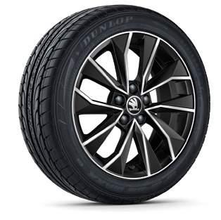 0J 16 for 215/45 R16 tyres ET46 black metallic brushed Wheels Matone 6V0 071 495C FL8 light-alloy wheel 6.