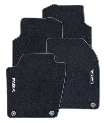 Designed to perfectly fit in the space beneath the passengers feet, both mats feature an anti-slip surface and can be removed at