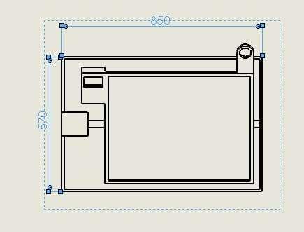 2.1 2D Design Layout of Experimental Setup The fig-2 shows the top view of 2D design layout of the experimental setup.