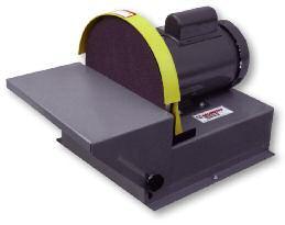 MODEL DS12V 12" disc sander, complete with enclosed stand and vacuum dust collector.