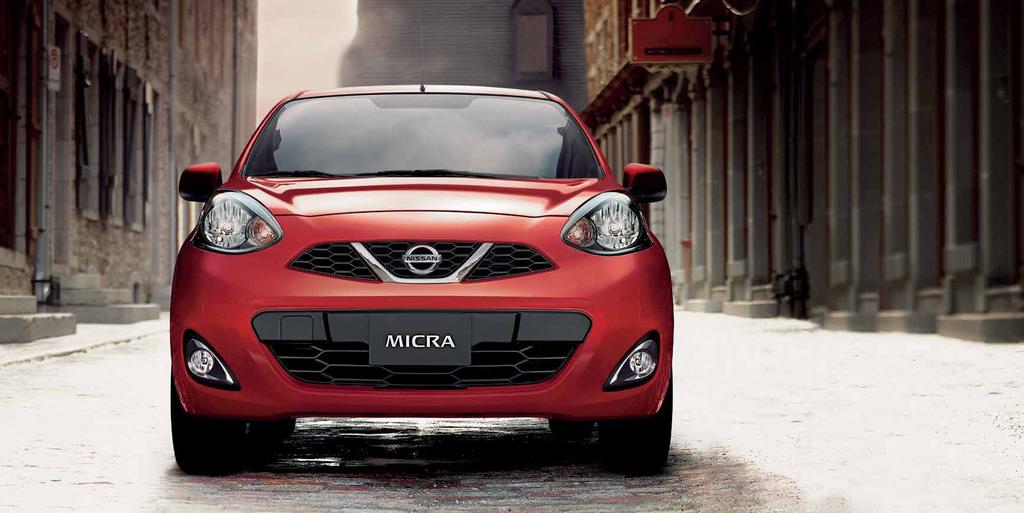MORE INNOVATION MEANS MORE TO LOVE. The Micra s clever design delivers exterior aerodynamics to make the most of a reliable and responsive 5-speed manual or 4-speed automatic transmission #.