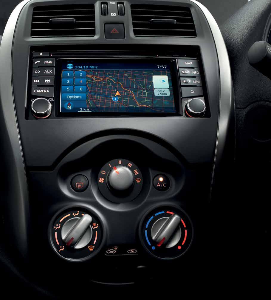 steering wheel-mounted audio controls.