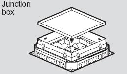 3 PRODUCT DETAILS 2- Junction Box for tiles box ref 6896 09 The junction box should be positioned directly on the slab.