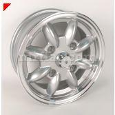 5x15 RS-TOY-001 RS-TOY-001-1 RS-TR-001 Silver polished 5.5x13 Minilite style wheel for Nissan 120, 140, 160, 180, and Cherry.