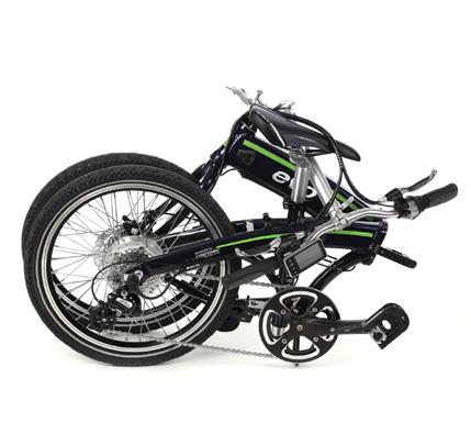 To fold the handlebars/steering column, release the locking arm and swing the bars toward the ground.