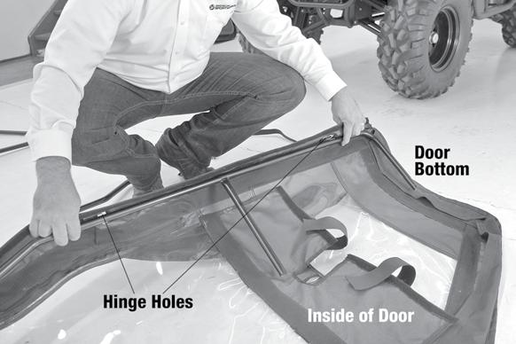 SWING DOOR SOFT ENCLOSURE (16733) WARNING Wear proper eye protection while drilling.