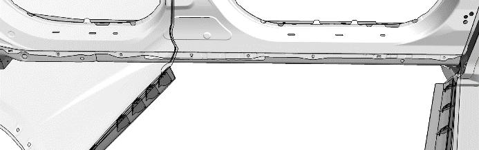 9. Install Rivnuts Into the Rocker Panel. NOTE: Ensure the surface is clean and dry prior to adehering the circular black stickers.
