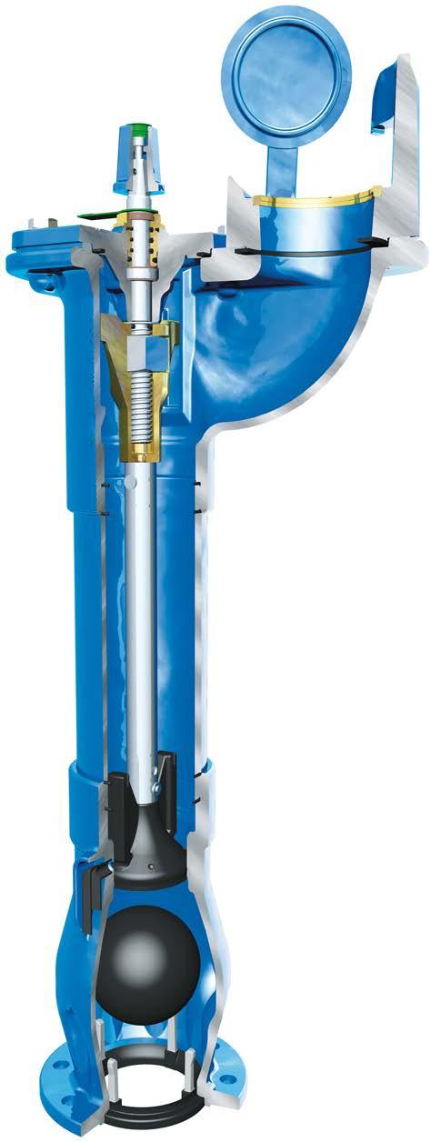 VAG HYDRUS G Underground Hydrant (DN 100) Enclosed stem bearing Self-closing bayonet cover Nominal diameter DN 100 Installation depth: 1,00 m / 1,25 m / 1,50 m Standard version: Jacket of cast iron