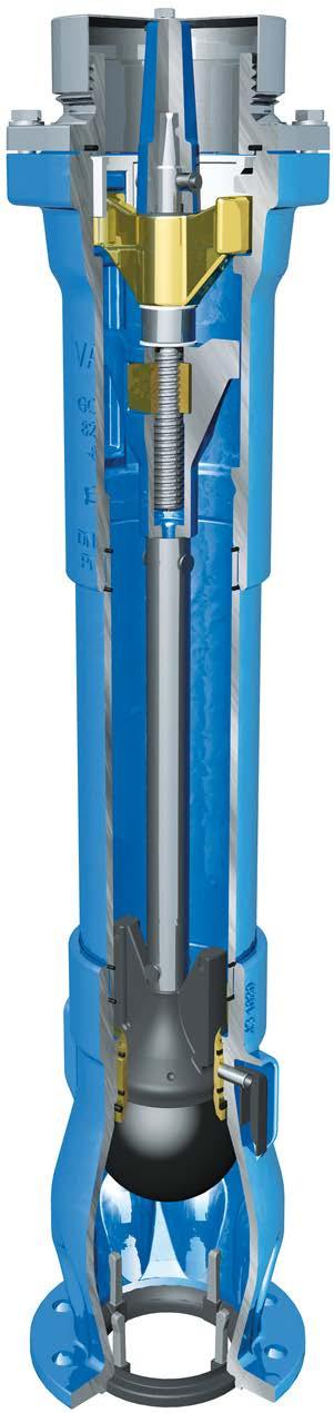 VAG HYDRUS GOST Underground Hydrant Nominal diameter DN 100 Installation depth: 1,00 m 4,00 m Standard version: Bonnet, base body and valve cone of ductile iron EN-GJS-400-15 (GGG-40), valve cone