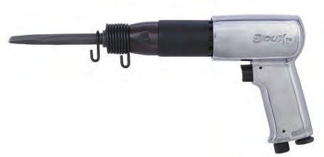 4 kg) Length: 5.8" (147 mm) Pistol Grip Needle Scaler Model No. 5262 Comfort Grip Hardened steel barrel and piston Stroke length: 3.0" (75 mm) Bore diameter: 0.