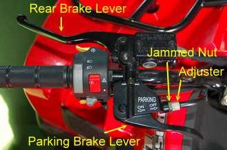 Ensure lift up parking lever security. BRAKE SYSTEM 6.