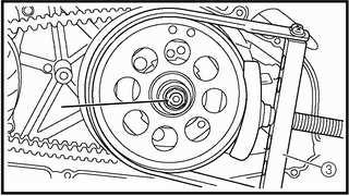 CVT SYSTEM DRIVEN CLUTCH DRIVEN CLUTCH REMOVAL NOTE: This assembly utilizes a torque limiting system to prevent transmission damage.