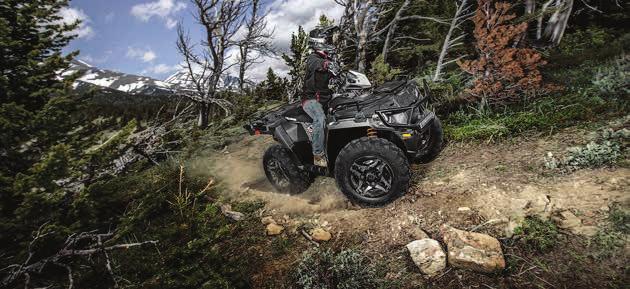 SPORTSMAN 570 SP vs HONDA FOURTRAX FOREMAN 4x4 ES WITH POWER STEERING HEAD-TO-HEAD HARDEST WORKING 52 % more horsepower. 44 HP vs 29 HP. 77 % more towing capacity plus a 1.25 receiver hitch.