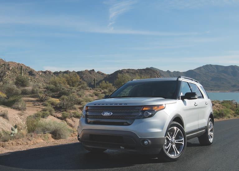 Top-of-the-line performance. Powered by an efficient twin-turbocharged, directinjection 3.5L EcoBoost engine, Explorer Sport offers you an exhilarating 365 hp 1 and 350 lb.-ft.