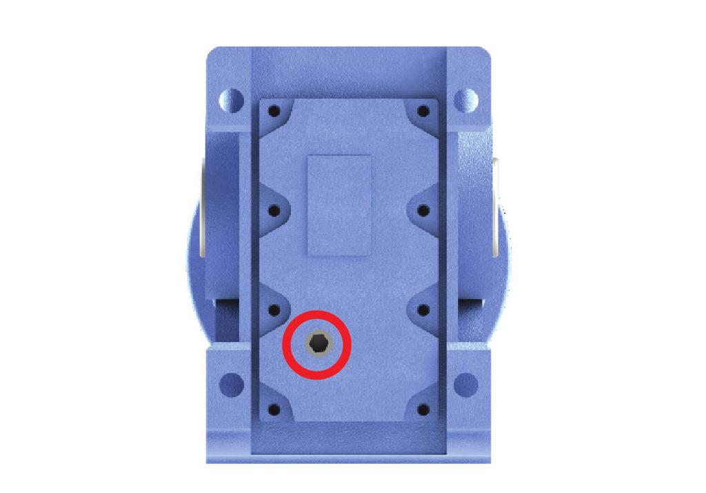 If the mounting position is changed, the oil drain plug should always be moved to the lowest position.