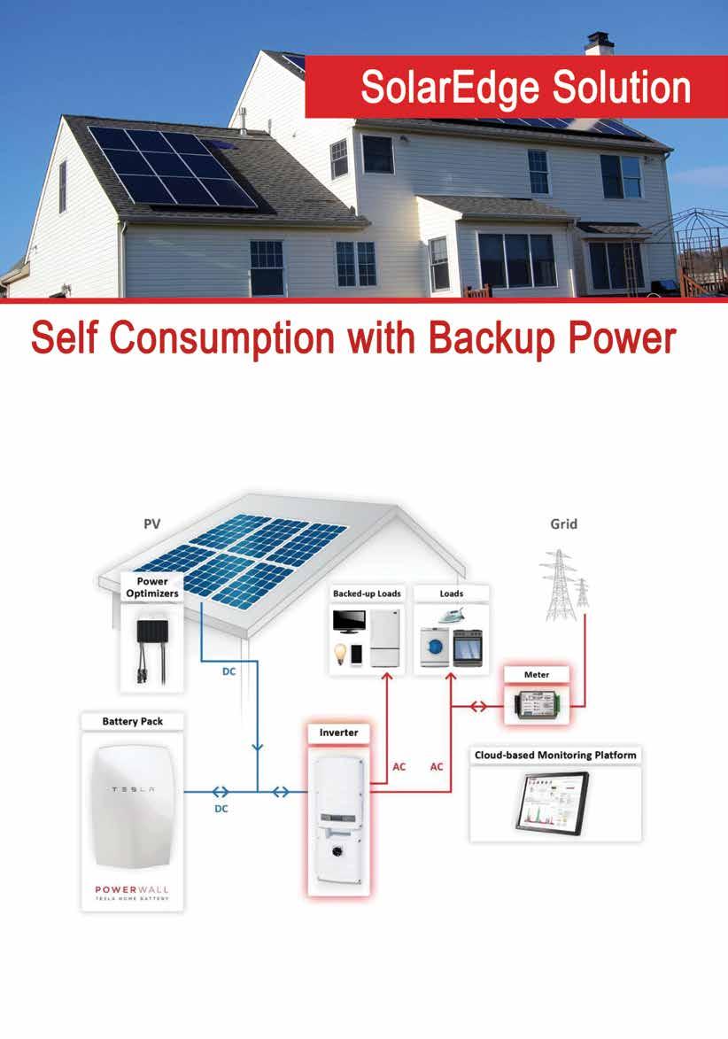 * Maximizes self-consumption and automatically provides backup power in case of grid interruption for backed-up loads * Requires a StorEdge inverter * It s a backup solution, but not