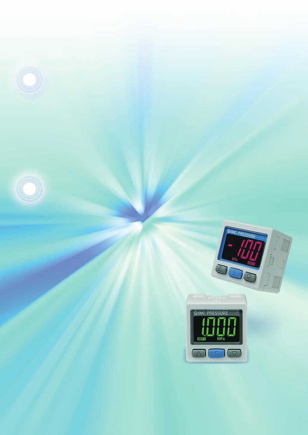 2-Color Display High-Precision Digital Pressure Switch Settings can be copied to up to 1 slave sensors at once. The settings of the master sensor can be copied to the slave sensors.