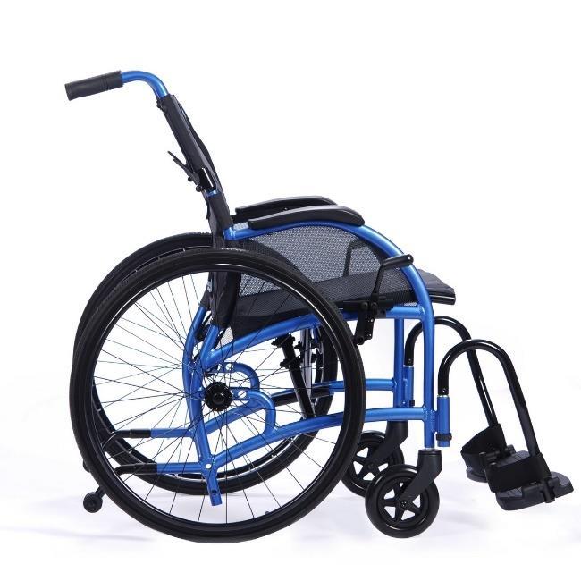 Tip: Before making any of these adjustments, half close the wheelchair in order to take the tension out of the backrest. 5.