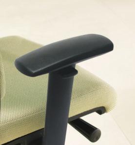 The chair s greater range of adjustment positions the arms to accommodate personal