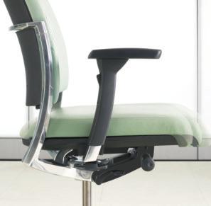 Fitz adjustments Discreetly integrated into the clean lines of the chair, Fitz enhances back, seat and head comfort with adjustments that support the body through a full range of motion.