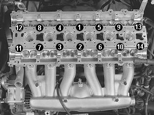 9(16) 2. 60 Nm. 3. Angle tighten 130. Use bevel protractor 951 2050. ing valve lifters and camshafts When installing a new cylinder head, the valve clearance must be set.