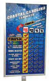 MARKETING We offer many customized marketing products for your carwash and