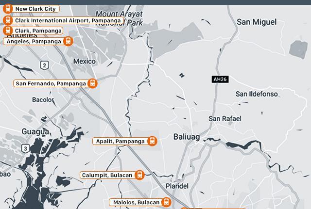 PNR North Commuter Railway Phase 2 Connects Malolos, Bulacan to Clark Green City Project type Commuter rail Length 69 km Cost PhP 211 billion Source of funds ODA-Japan and ADB Proponent Department of