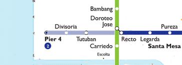 LRT-2 West Extension Three new stations from Recto to Tondo Project type Commuter rail Length 3 km Cost PhP 10 billion Source of funds GAA Proponent DOTr Start of Construction TBA Target completion