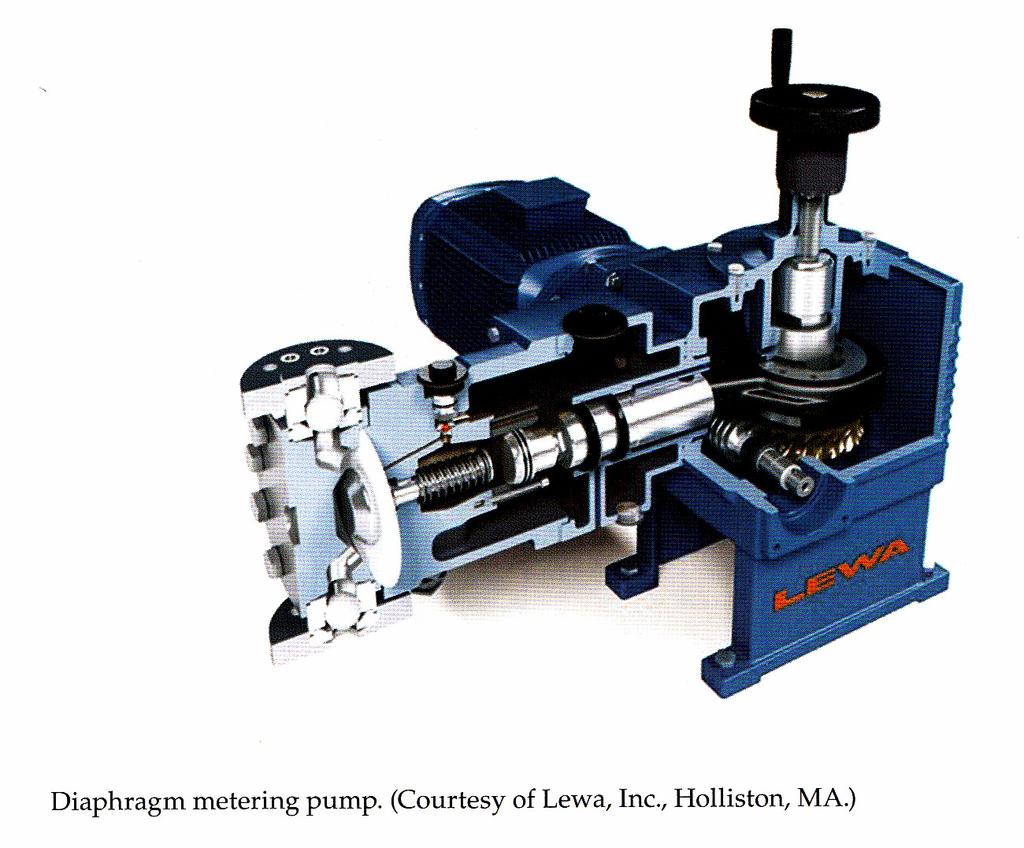 Diaphragm pump Diaphragm pumps are similar to piston and plunger pumps, except that the reciprocating motion of the pump causes a diaphragm to flex back and forth, which in turn causes the liquid to