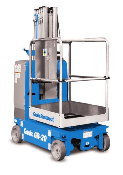 Productive Solutions The Genie Runabout (GR ), Runabout Contractor (GRC ) and Genie QuickStock (QS ) lifts are compact, low-weight machines well suited for increasing productivity on the job.