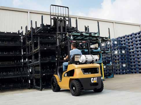 2 PROVEN TO WORK HARDER Experience A New Level Of Productivity Give your business a lift in productivity by 10% with the Cat 3,000-7,000 lb. IC pneumatic tire lift truck series.