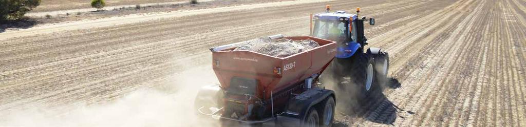 SPREADS LIME 36 FEET AND FERTILIZER TO 120 FEET FARMER PROVEN FERTILIZER, LIME, GYPSUM & MANURE SPREADER STANDARD SPECIFICATIONS MODEL AS55 AS85 AS100 AS120 Capacity 1 5m 3 7.6m 3 9.0m 3 10.