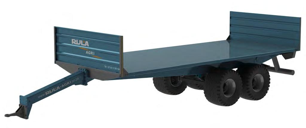 T1200 Trailer Deck is made of one continuous 6mm plate FLAT DECK TRAILER To complete the material handling cycle Rula Agri offers a 12 ton flat deck