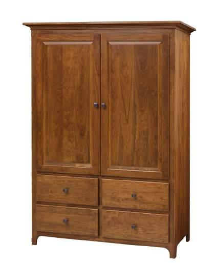 511/2 H Brown Maple / Mission Maple #50 Hardware 88 PLYMOUTH WARDROBE 50 W x