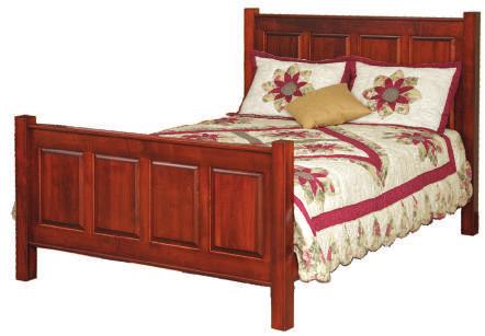 104 SERIES BOW RIDGE MISSION BED HB 541/2 H / FB 261/2 H - all sizes King 821/4" x 87" / Cal.