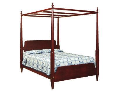 RIVERVIEW BED 148 SERIES RIVERVIEW BED 137 SERIES PENCIL POST BED WITH CANOPY FB 52 H / FB 17 H King 79"