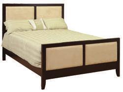 w/ wood panels "All Tuscany series beds are available w/ wood, fabric or leather panels.
