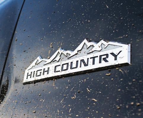 Distinctive badging helps High Country stand out in any crowd. 4.