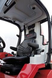 The long wheelbase of the H range gives the machine exceptional stability and driving comfort.