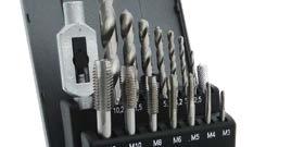 HSS drill bits for core holes and tap wrench through- & blind holes up to 4 x D chip