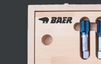 Thread Cutting Kits with Taps, Dies and Tools M Metric coarse ISO DIN 13 BAER Hand-Tap ap Sets, and Tools Sets (example picture) BAER Set M 3 - M (incl.