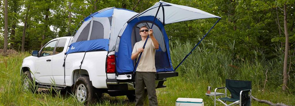 SPORTZ TRUCK TENT BY NAPIER OUTDOORS OFF THE GROUND AND UNDER THE STARS SPORTZ TRUCK TENT Get off the ground and under the stars with a SPORTZ Truck Tent by Napier Outdoors.