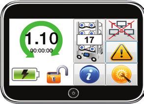 0 touch screen was designed for use directly out of the box. There are four types of screens for system navigation.