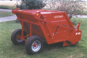 SWEEPER COLLECTOR Ideal for collecting cut grass & leaves on grass or hard surfaces. Also suitable for cleaning paddocks - HD bristles & paddock rake required. RC 120 16hp Hopper Capacity 1.