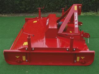 TOPPER MOWER Single blade rotor with swinging blade tips.