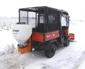 SALT SPREADERS MANUFACTURED TO WORK WITH ROCK SALT POLARO 12V SPREADER WITH CAB MOUNTED CONTROL BOX Spreading width adj from 0.8m - 6.00m on the move.