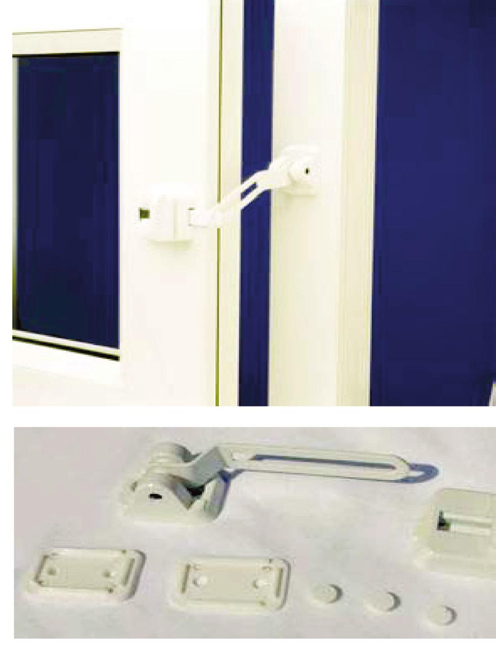 DOOR SAFE T BAR v A home safety door chain type device v Specifically designed for PVCu doors v Non-handed v Face fix retro device v Suitable for open-in or open-out doors v 1.