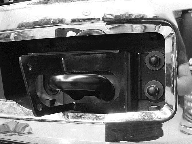 Select the driver side Frame Bracket and (1) Spacer Plate, (Figure 4). Place the Spacer over the holes for the bumper bolts.