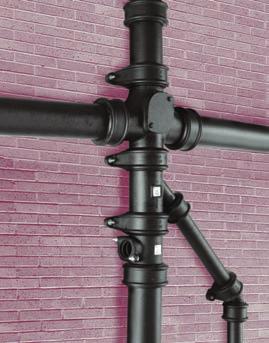 Ensign EEZI-FIT Timesaver VortX Classical Rainwater NEW GASKET TO EASE INSTALLATION SEE PAGE 54 Timesaver Soil The Timesaver soil system, was the first mechanically jointed cast iron system launched