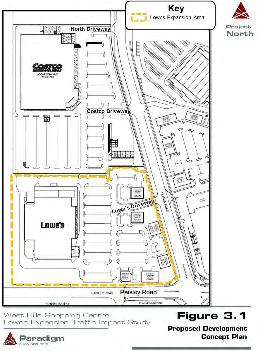 West Hills Shopping Centre Lowe s Expansion Traffic Impact Study January 2015 142110P